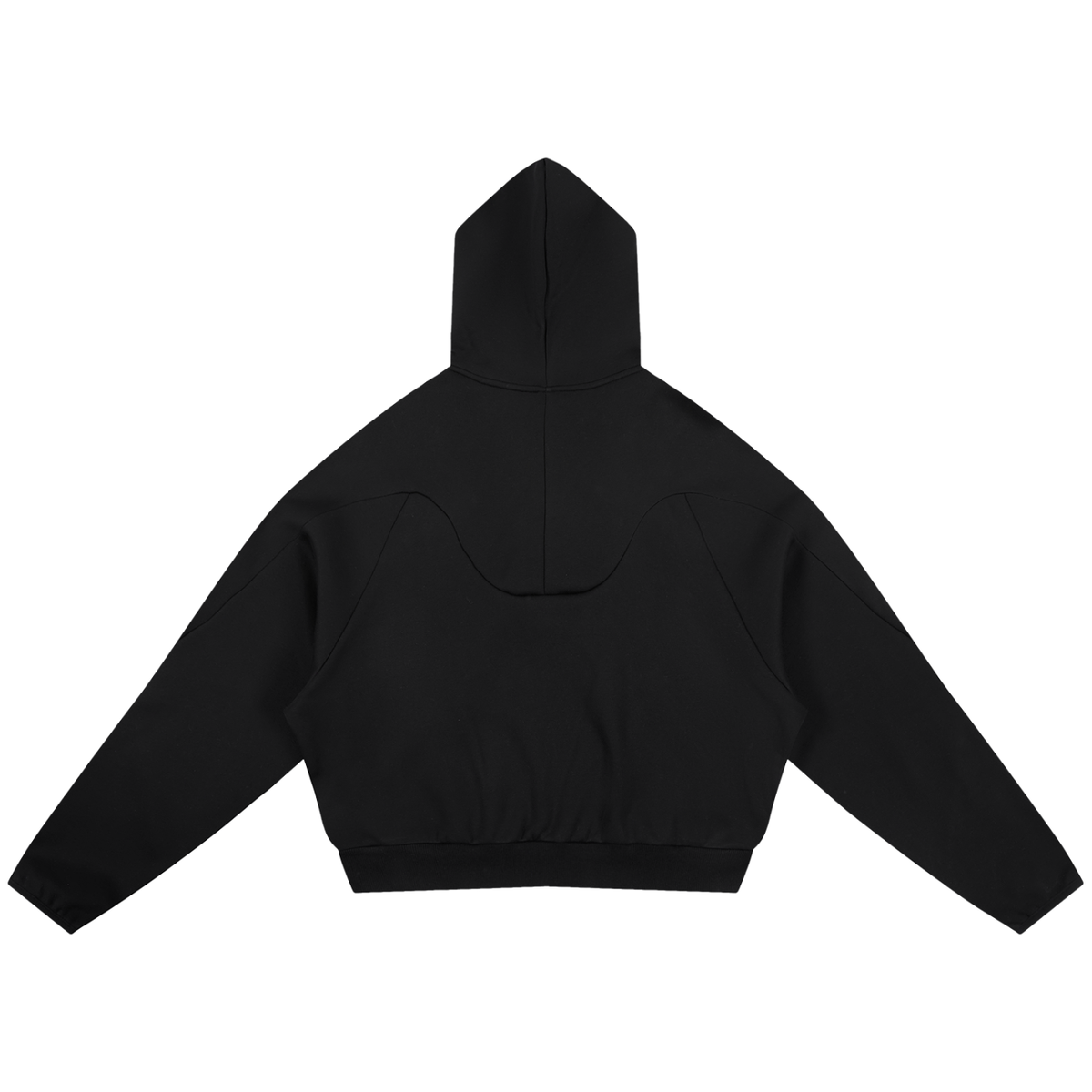 Nettys B&W Polka Dot Curved Panel Raglan Hoodie