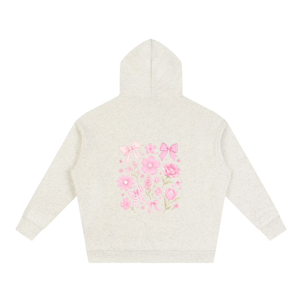NETTYS Floral Oversize Fleeced Hoodie