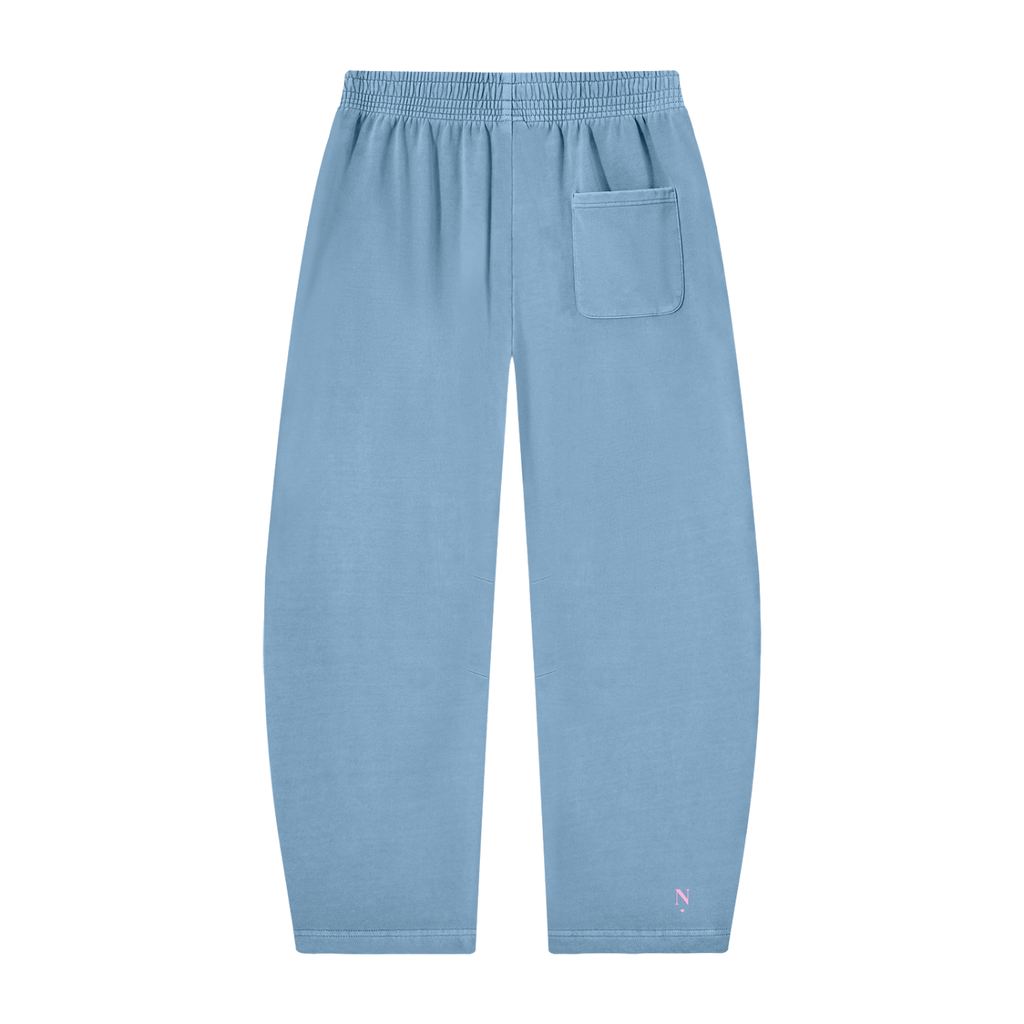 NETTYS Vintage Washed Barrel Leg Sweatpants