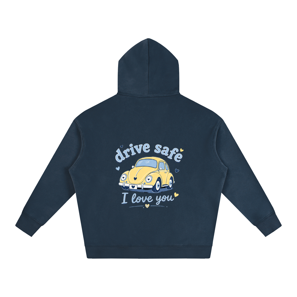NETTYS Drive Safe ILY Oversize Fleeced Hoodie