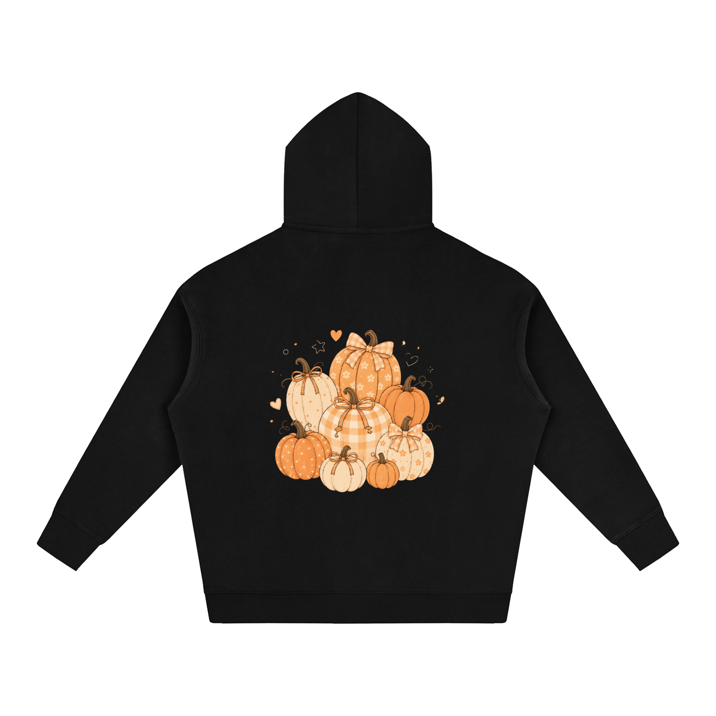NETTYS Pumpkin Oversize Fleeced Hoodie