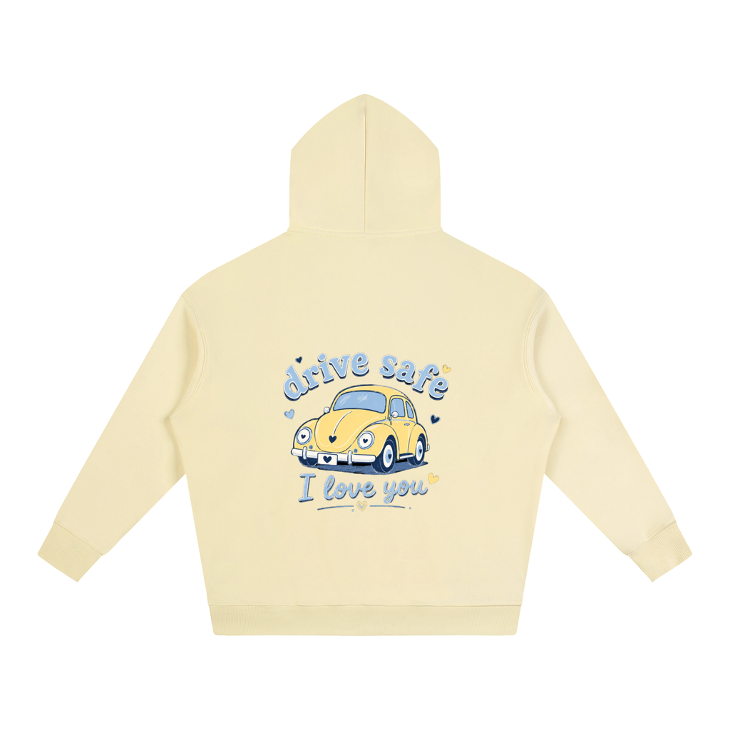 NETTYS Drive Safe ILY Oversize Fleeced Hoodie