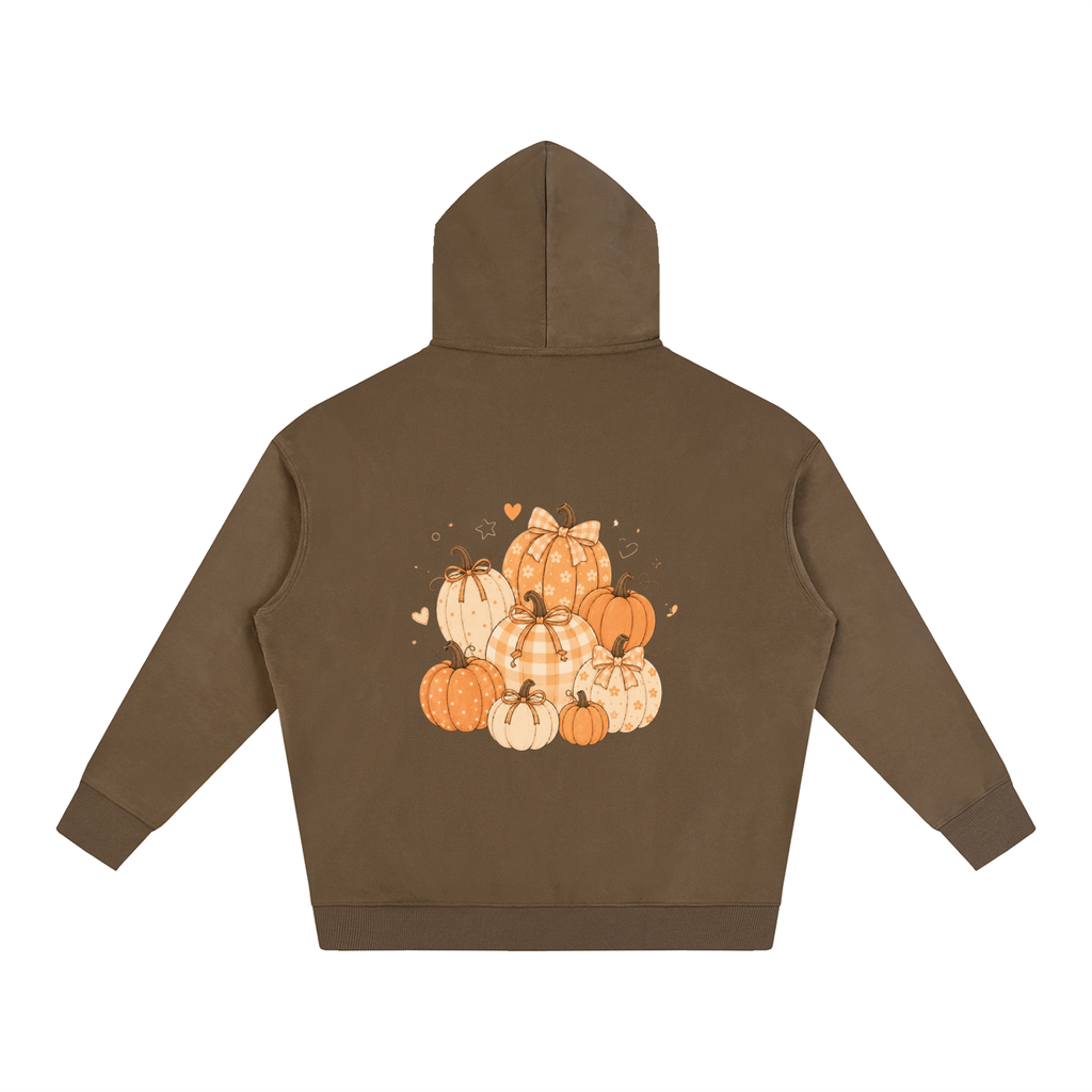 NETTYS Pumpkin Oversize Fleeced Hoodie