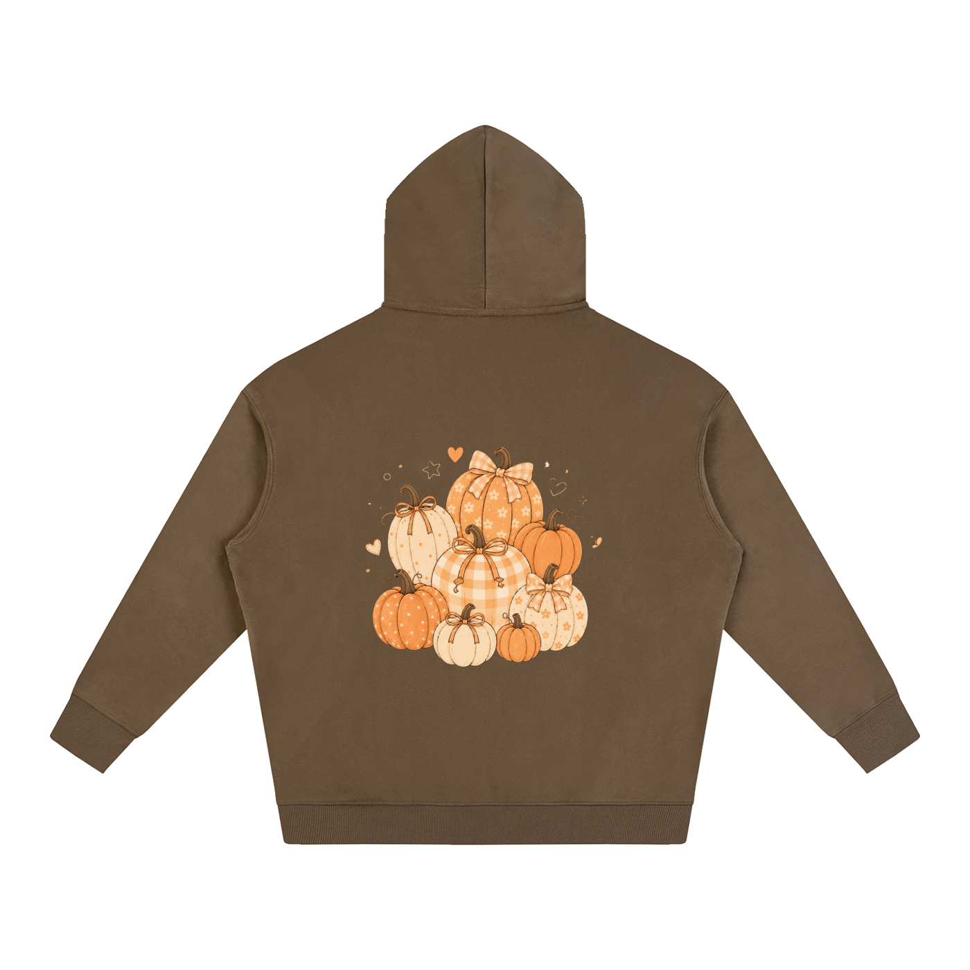 NETTYS Pumpkin Oversize Fleeced Hoodie