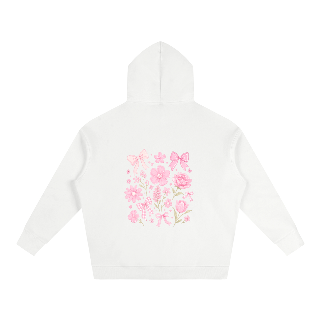 NETTYS Floral Oversize Fleeced Hoodie