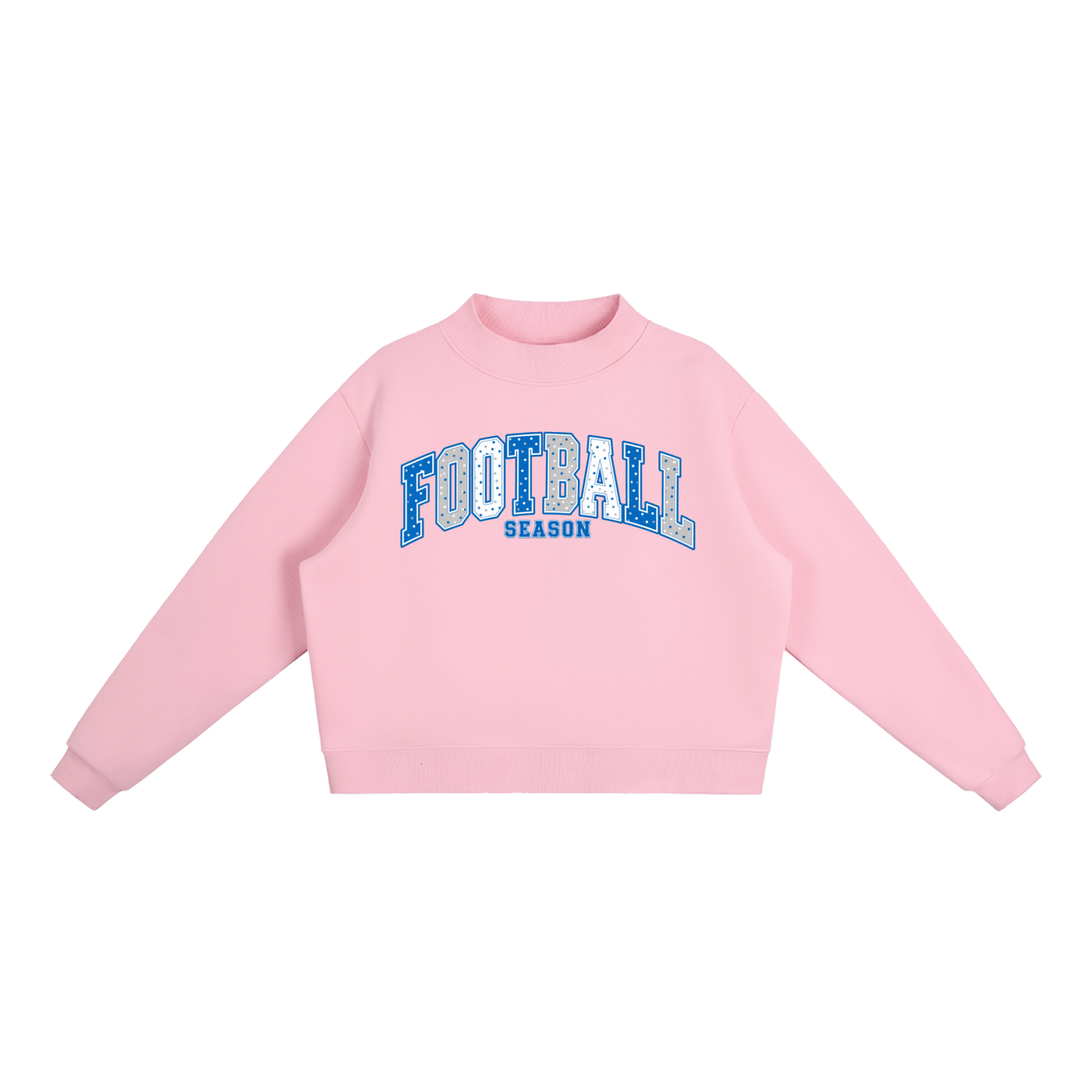 Nettys Football Fleece Mock-Neck