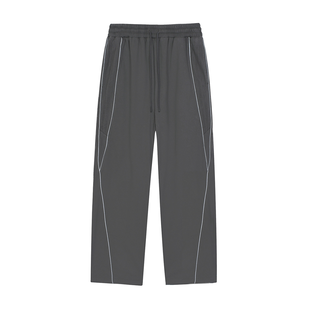 Nettys Reflection Striped Straight-Leg Sweatpants