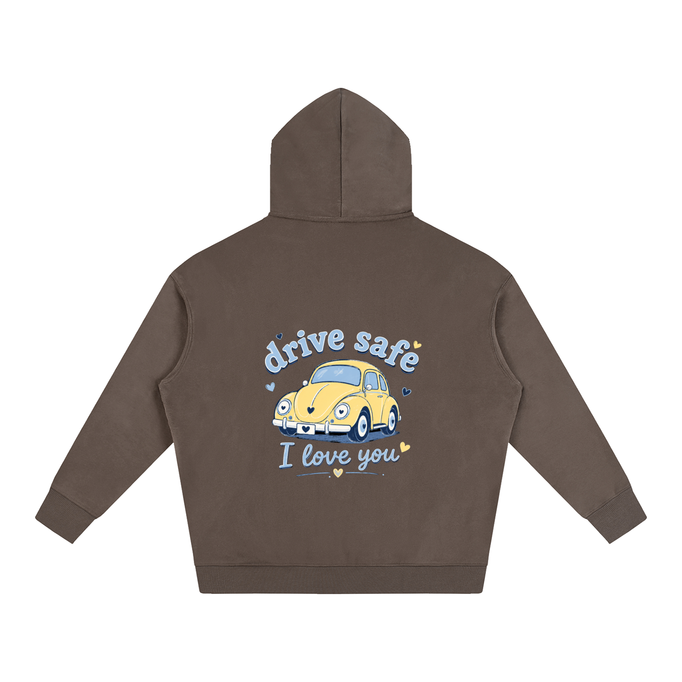 NETTYS Drive Safe ILY Oversize Fleeced Hoodie