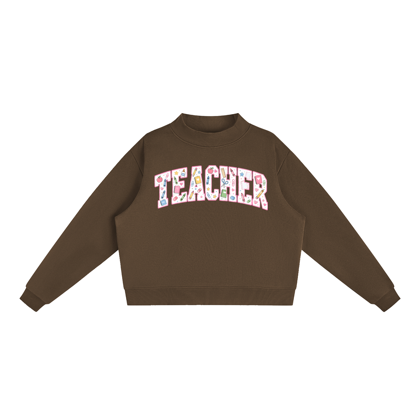 Nettys Teacher Fleece Mock-Neck
