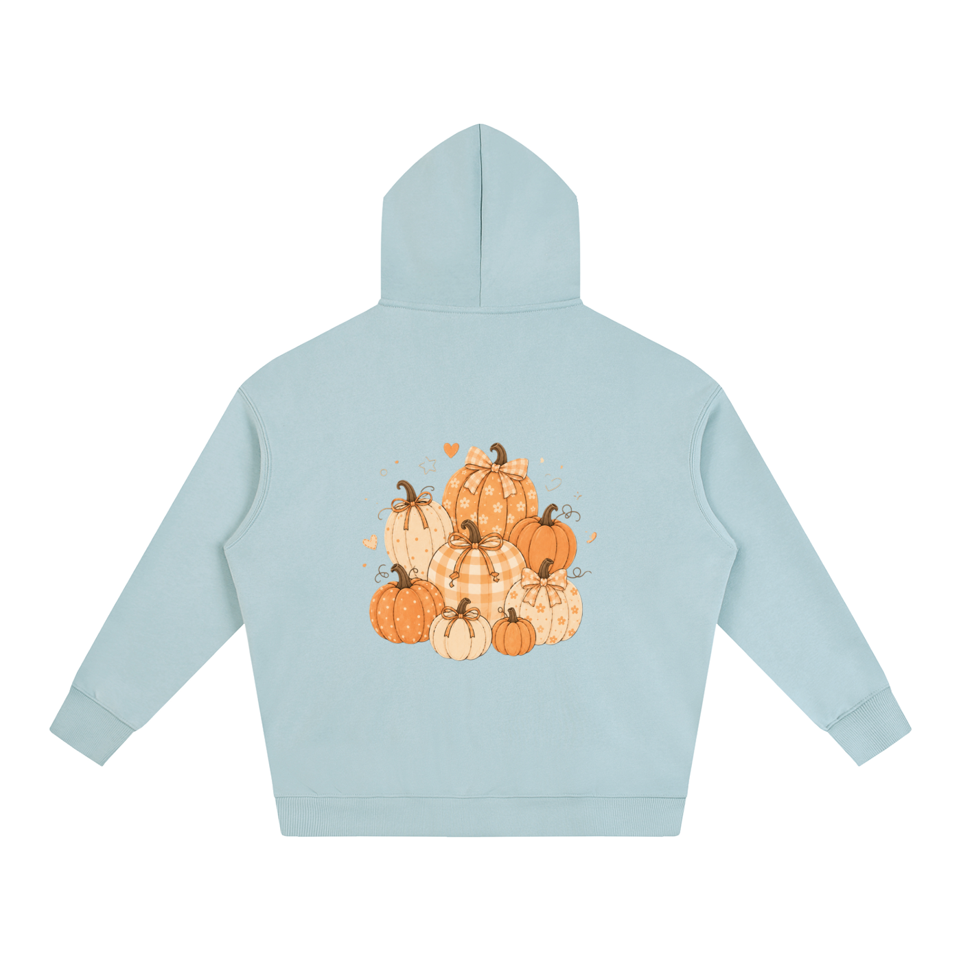 NETTYS Pumpkin Oversize Fleeced Hoodie