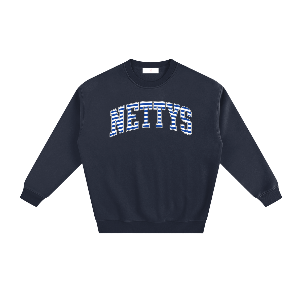 Nettys Striped Fleeced Sweatshirt