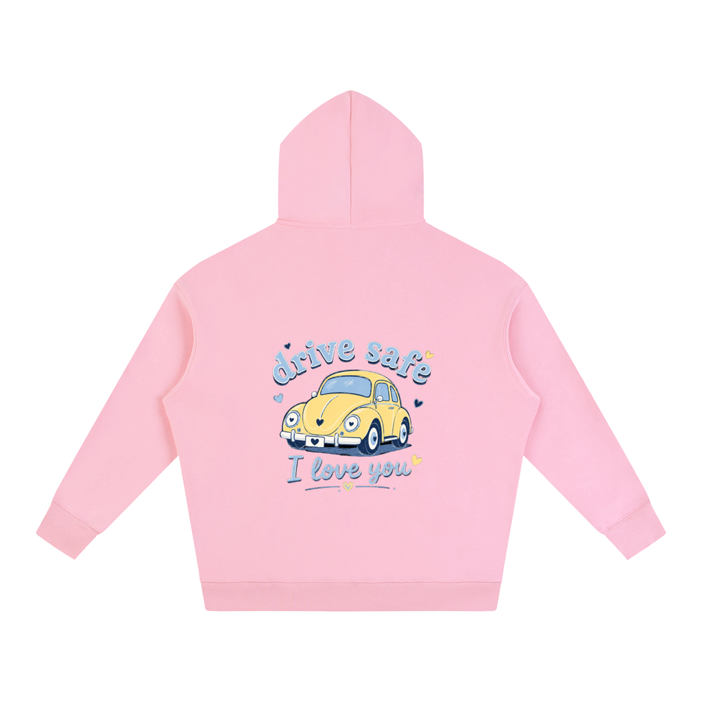 NETTYS Drive Safe ILY Oversize Fleeced Hoodie