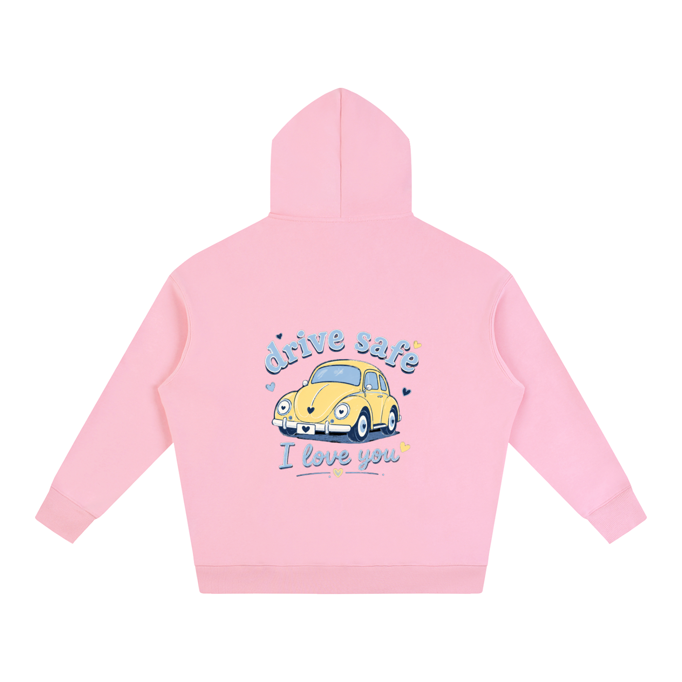 NETTYS Drive Safe ILY Oversize Fleeced Hoodie