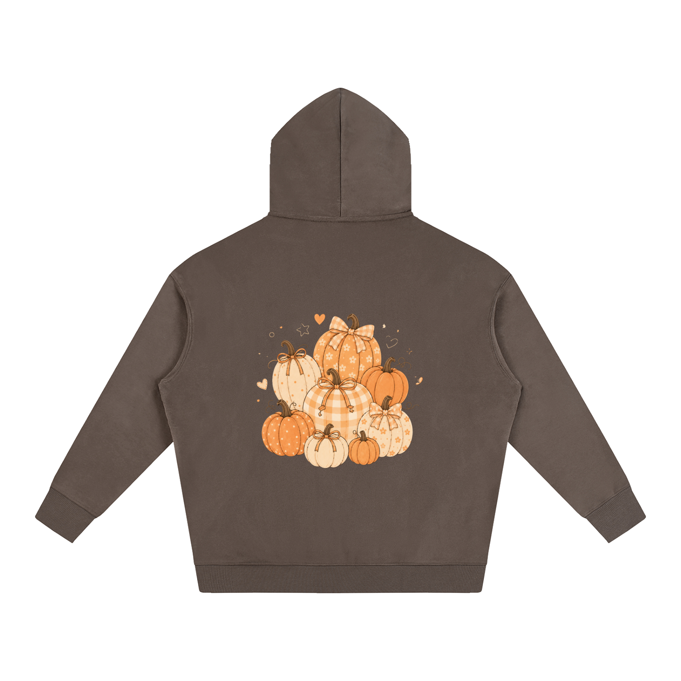 NETTYS Pumpkin Oversize Fleeced Hoodie