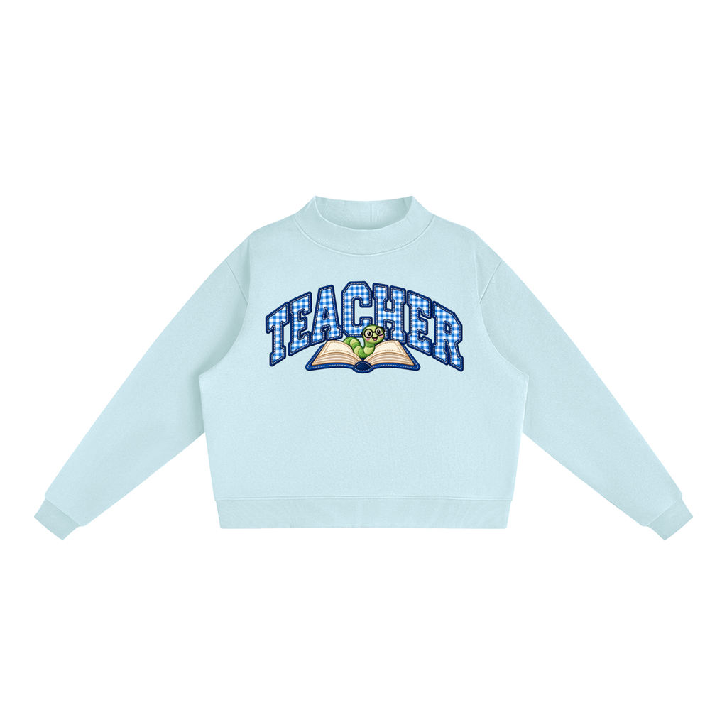 Nettys Teacher Fleece Mock-Neck