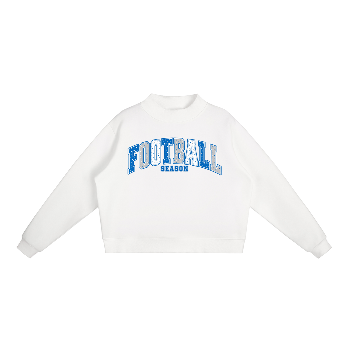 Nettys Football Fleece Mock-Neck