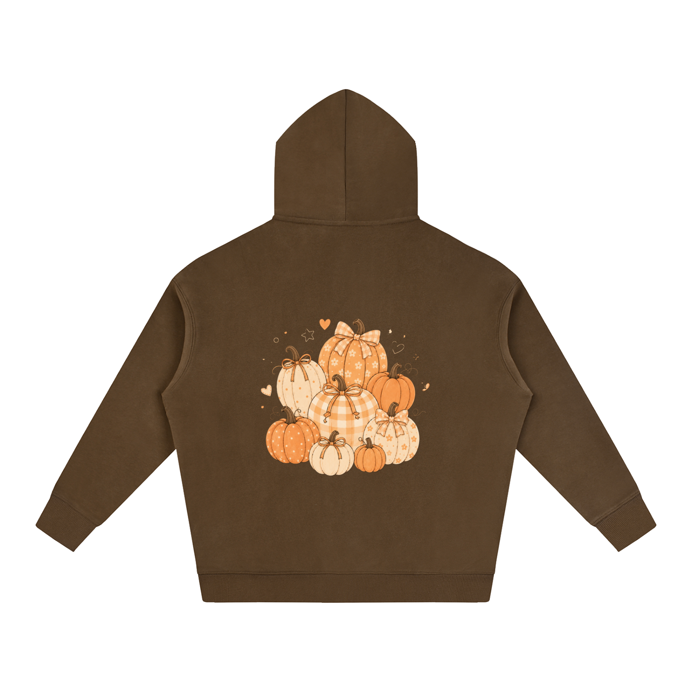 NETTYS Pumpkin Oversize Fleeced Hoodie