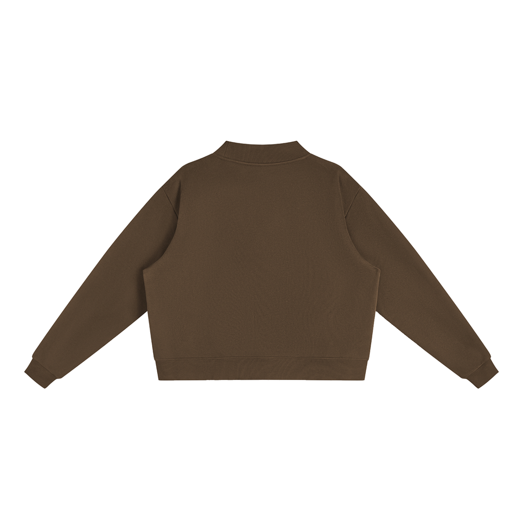 NETTYS Pumpkin Fleece Mock-Neck