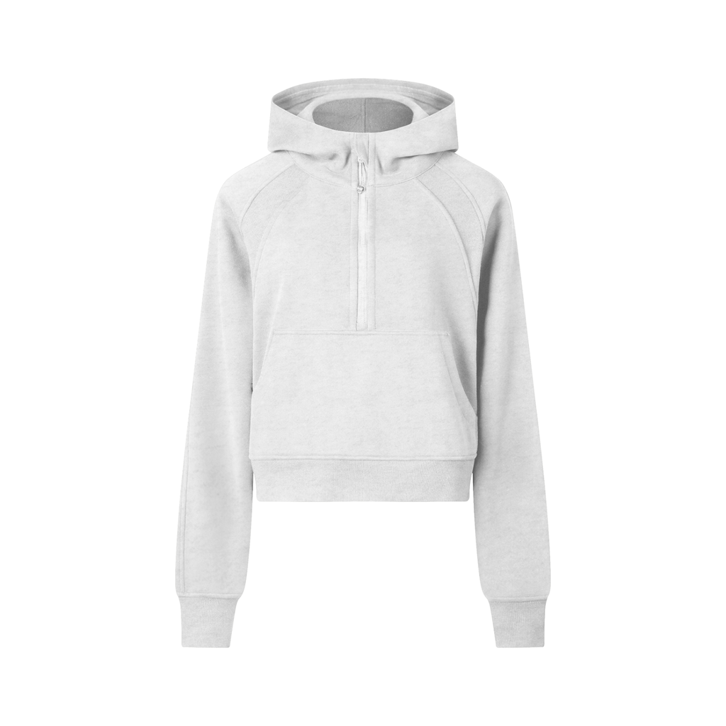 NETTYS Cropped Half-Zip Hoodie