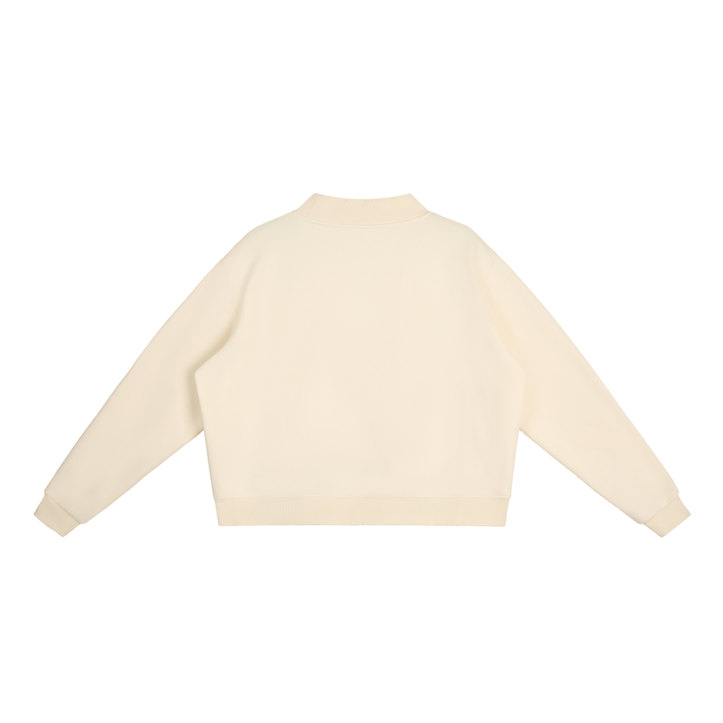 NETTYS Pumpkin Fleece Mock-Neck