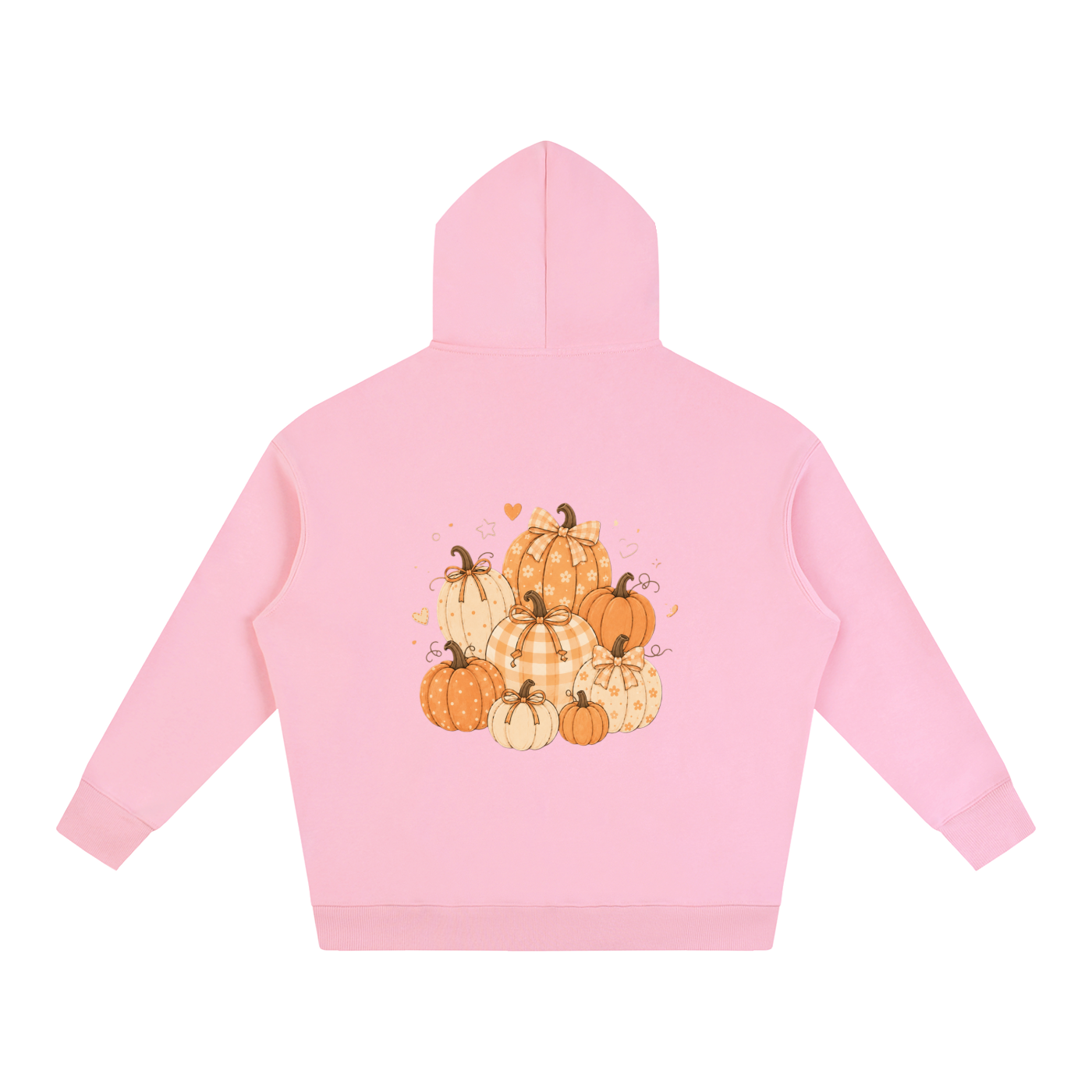 NETTYS Pumpkin Oversize Fleeced Hoodie