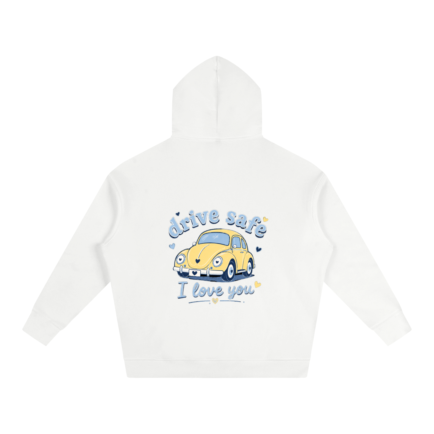 NETTYS Drive Safe ILY Oversize Fleeced Hoodie