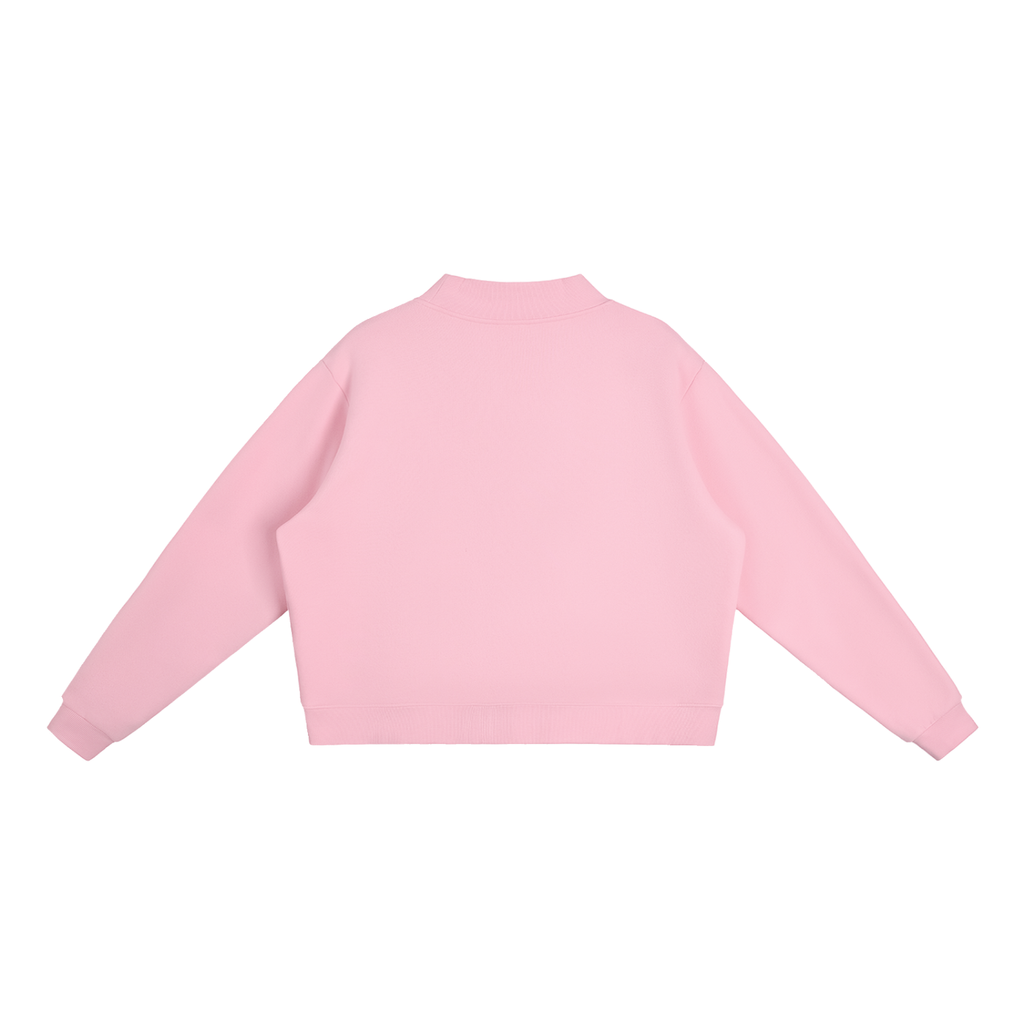 NETTYS Pumpkin Fleece Mock-Neck