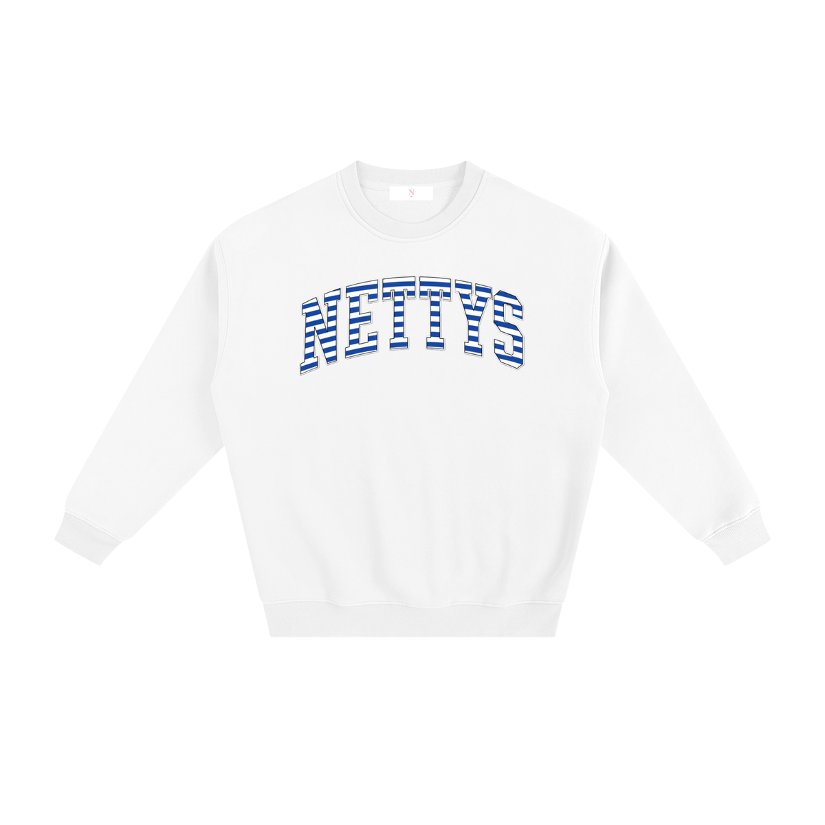 Nettys Striped Fleeced Sweatshirt
