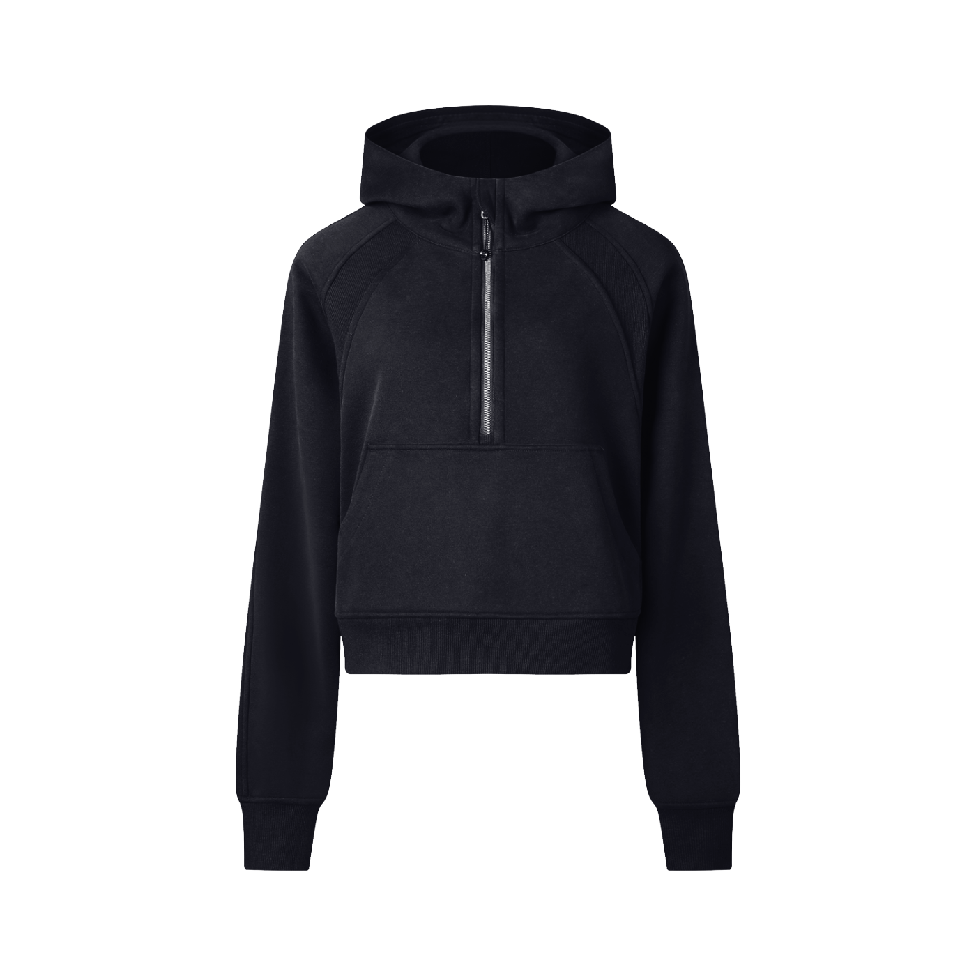 NETTYS Cropped Half-Zip Hoodie