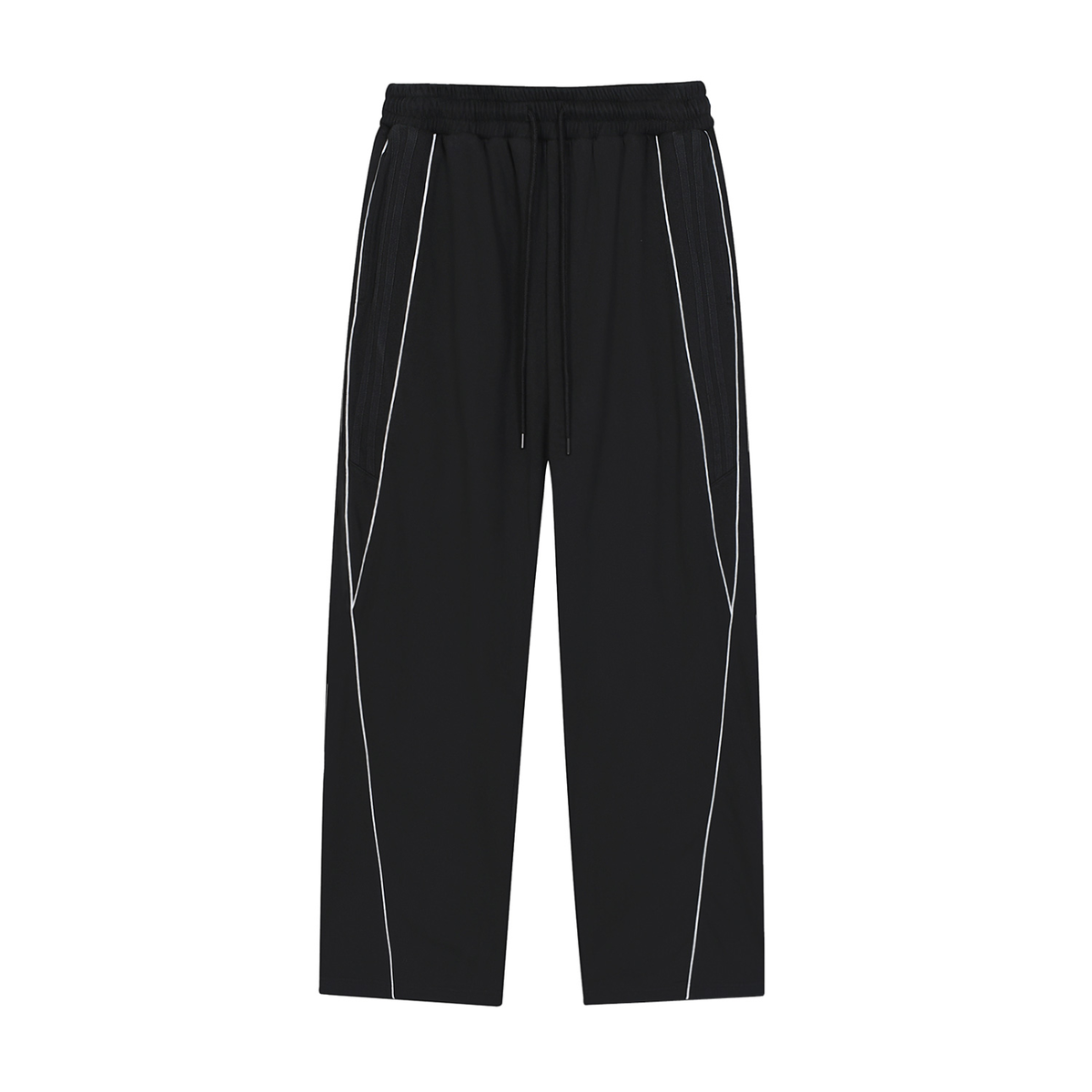 Nettys Reflection Striped Straight-Leg Sweatpants