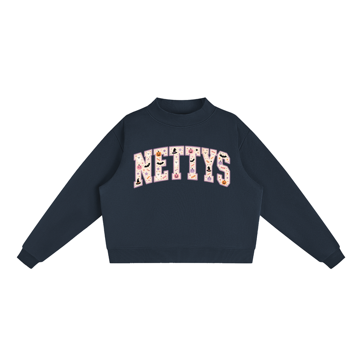 Nettys Halloween Mock-Neck