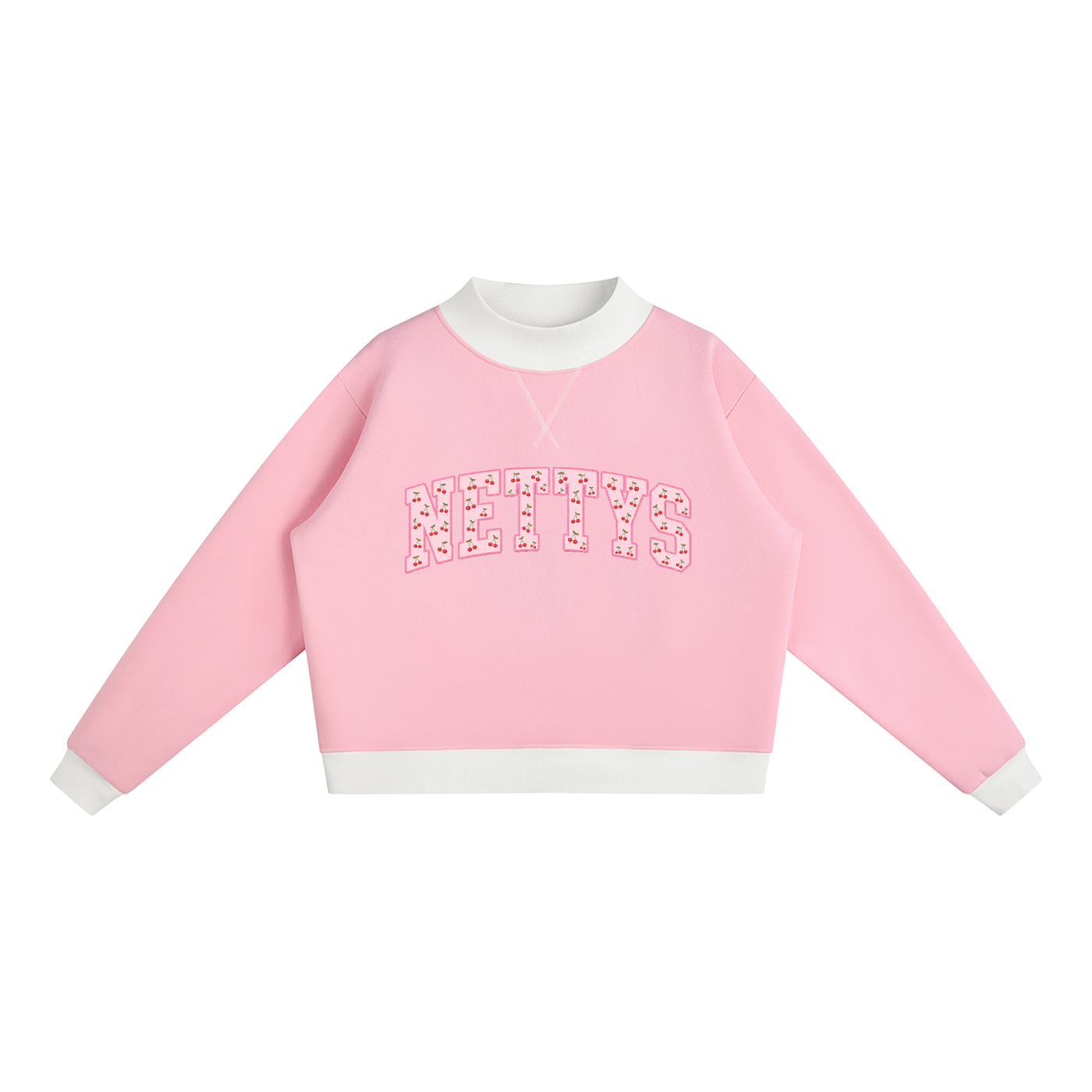 NETTYS Cherry Mock-Neck