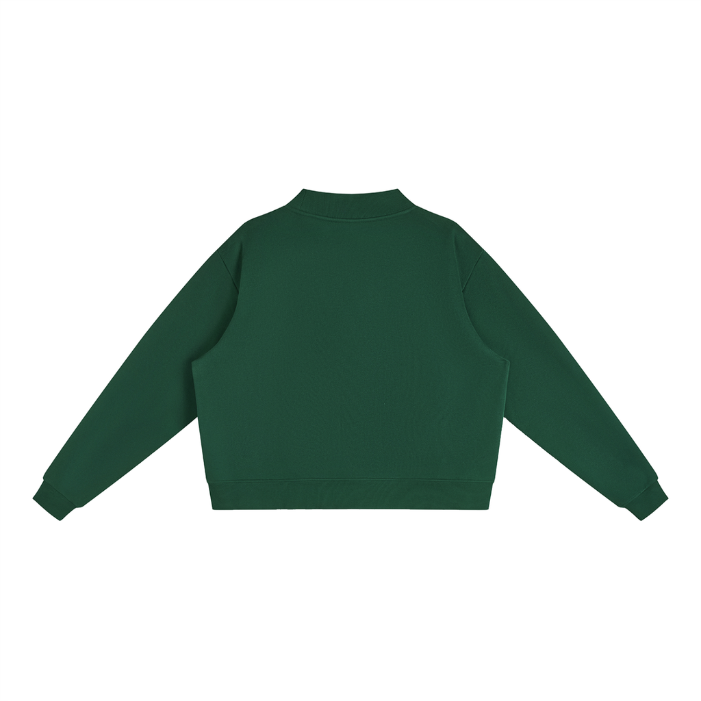NETTYS Pumpkin Fleece Mock-Neck