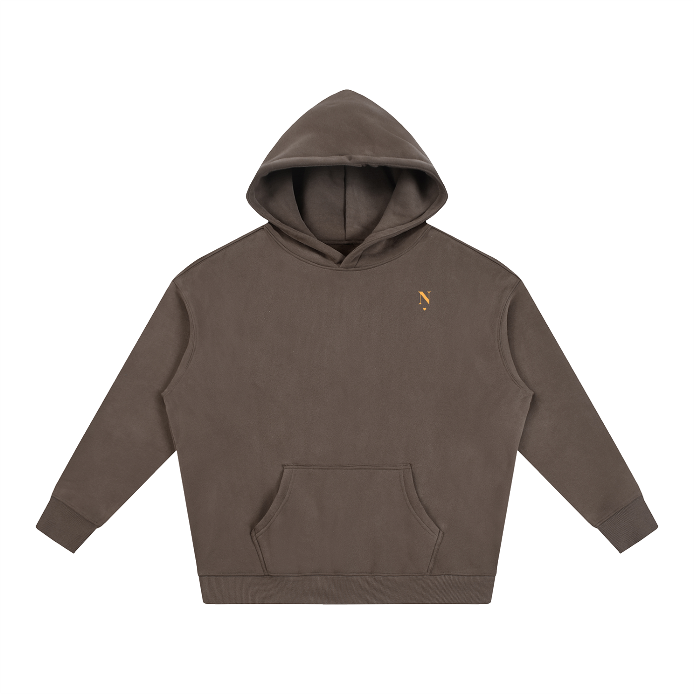 NETTYS Pumpkin Oversize Fleeced Hoodie