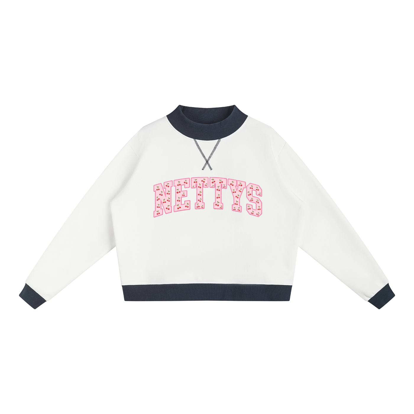 NETTYS Cherry Mock-Neck
