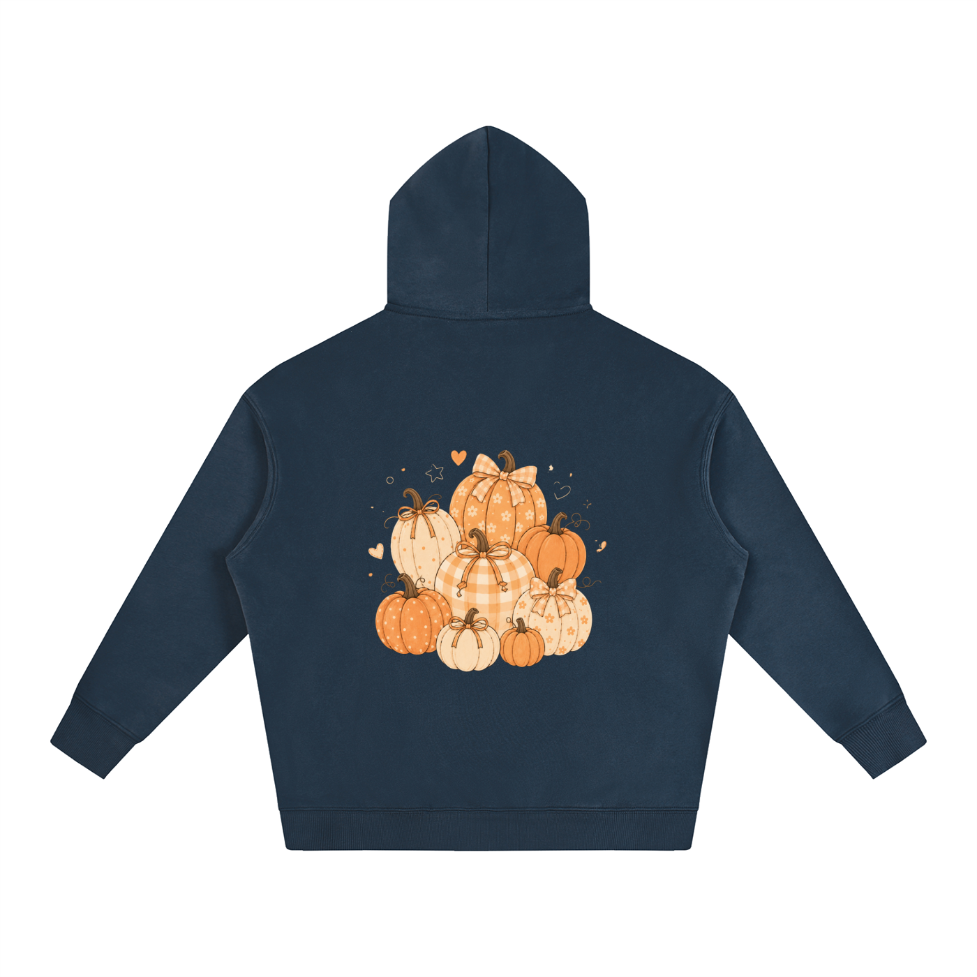 NETTYS Pumpkin Oversize Fleeced Hoodie